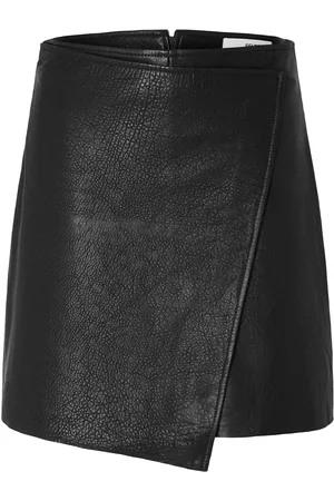 SELECTED Slfcarol Hw Short Leather Skirt