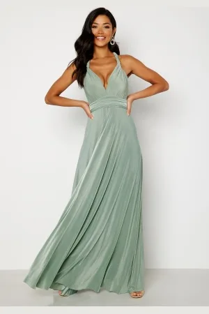 Goddiva Multi Tie Maxi Dress XXS (UK6)