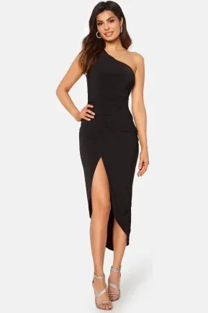 John Zack One Shoulder Rouch Dress XS (UK8)