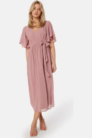 BUBBLEROOM Butterfly Sleeve Midi Dress 32