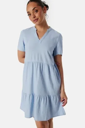ONLY Onltiri-Caro V-Nec Lin Dress XS