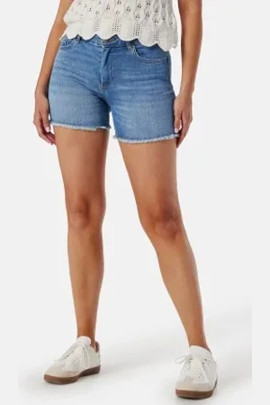 ONLY Onlblush Raw Denim Shorts S