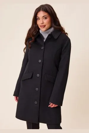 Happy Holly Straight Wool Blend Coat 32/34