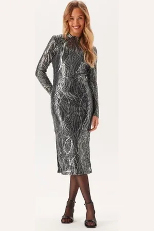 VILA Vigigi Highneck Sequin L/S MID XS