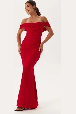 Goddiva Off Shoulder Maxi Dress M (UK12)