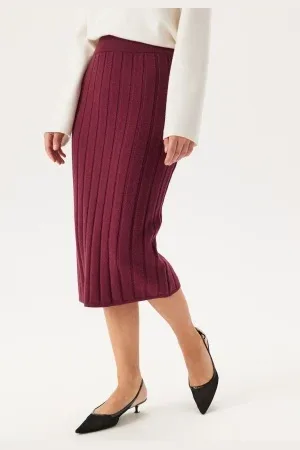 GANT Wide Ribbed Wool Skirt XS
