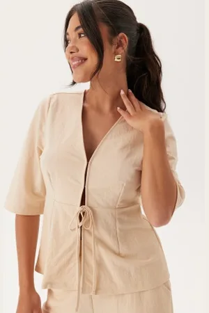 Happy Holly Soft Short Sleeve Blazer 32/34