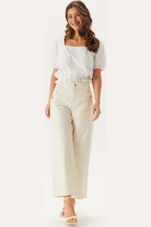 VILA Viemma High Waist wide button jeans 34