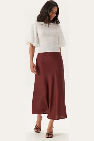 ONLY Onlchigo Ankel Satin Skirt XS