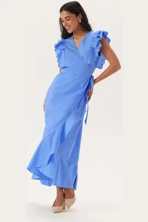 Object Objhope Papaya S/S WRAP DRESS 34
