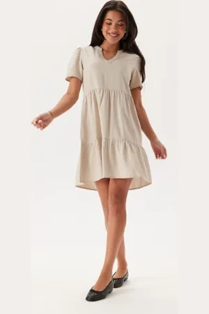 ONLY Onltiri-Caro V-Nec Lin Dress XS