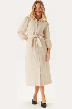 Y.A.S Flaxy 3/4 LINEN SHIRT DRESS 34