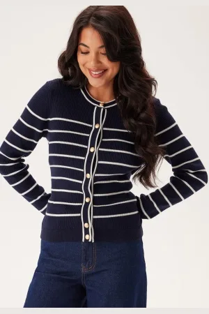 GANT Ribbed Breton Cardigan XS