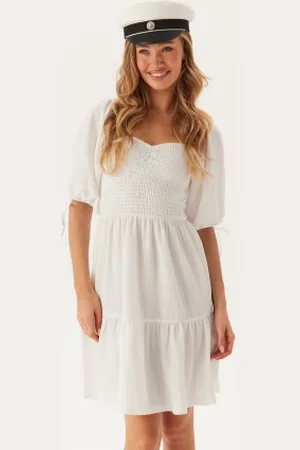 BUBBLEROOM Smock Short Dress XS