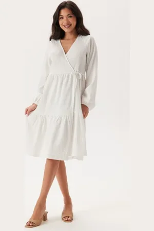 Happy Holly Jersey Structure Wrap Dress 32/34