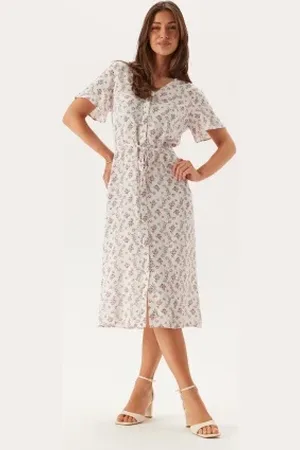 Pieces® Pcnya Ss V-neck Midi Dress XS