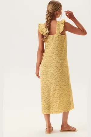 Pieces® Pcflora Strap Flounce Dress XS
