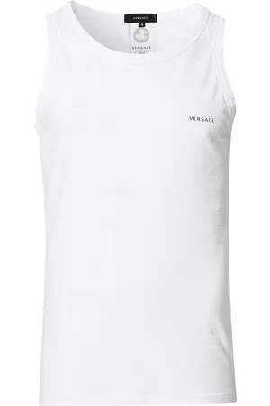 Versace Herre Singleter - Logo Tank Top White