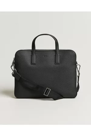 HUGO BOSS Herre Porteføljer - Crosstown Slim Computer Leather Bag Black
