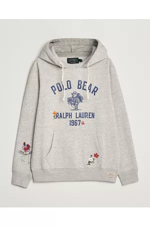 Ralph Lauren Herre Hettegensere - Vintage Fleece Polo Bear Hoodie Brooklyn Heather