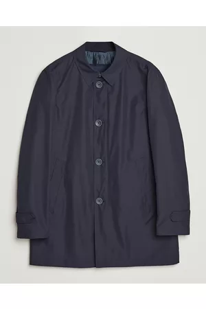 HERNO Herre Trenchcoats - Nylon Coat Navy
