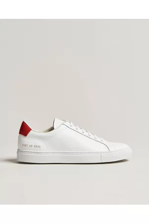 COMMON PROJECTS Herre Sneakers - Retro Low Suede Sneaker White/Red