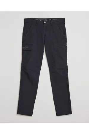Aeronautica Militare Herre Cargobukser - Stretch Cotton Pocket Pants Navy