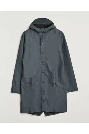 Rains Long Jacket Slate Grey