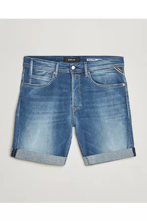 Replay Herre Shorts - RBJ901 Super Stretch Bio Denim Shorts Medium Blue