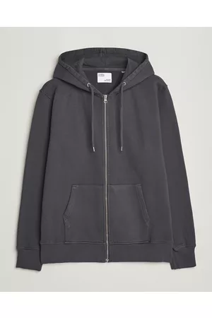 Colorful Standard Herre Hettegensere - Classic Organic Full Zip Hood Lava Grey
