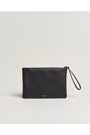 COMMON PROJECTS Herre Clutches - Medium Flat Nappa Leather Pouch Black
