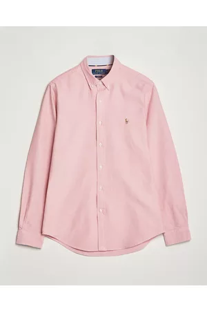 Ralph Lauren Herre Slim fit - Slim Fit Oxford Button Down Shirt Sunrise Red