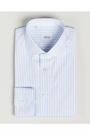 BRIONI Herre Slim fit - Slim Fit Dress Shirt Light Blue Stripe