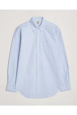Kamakura Herre Vintage skjorter - Vintage Ivy Oxford Button Down Shirt Light Blue