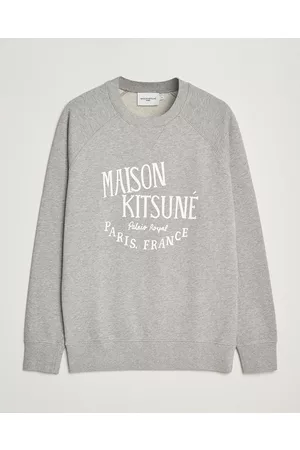 Maison Kitsuné Herre Sweatshirts - Palais Royal Classic Sweatshirt Grey Melange