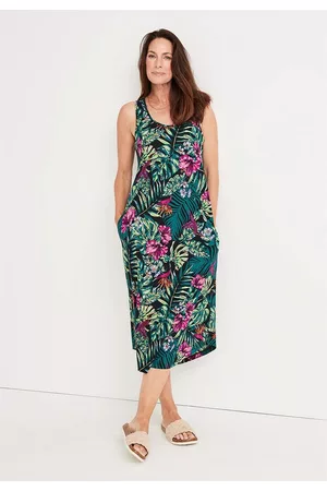 Cellbes Jersey-kjole med et blomstermønster Laguna