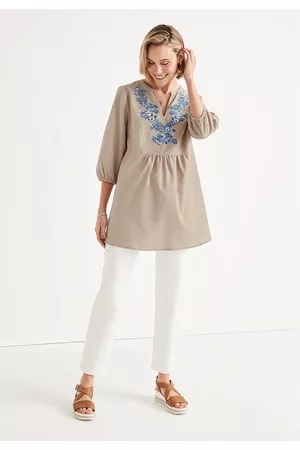 Cellbes Dame Tunikaer - Tunika med broderi Lucia