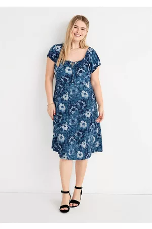 Cellbes Dame Festkjoler - Mønstret kjole med bare skuldre Monica