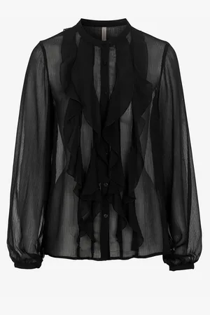 soyaconcept Chiffonbluse med volanger