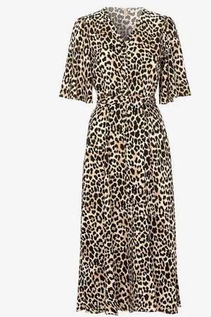 soyaconcept Leopardmønstret viskosekjole