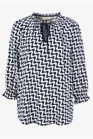 Freequent Jacquardvevd bluse