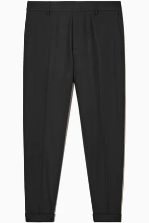 COS TURN-UP TAPERED WOOL TROUSERS