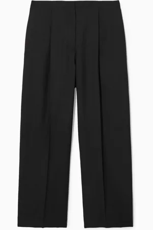 COS RELAXED WOOL WIDE-LEG TROUSERS