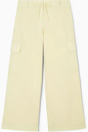 COS WIDE-LEG WOOL CARGO TROUSERS