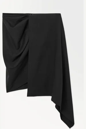 COS THE ASYMMETRIC DRAPED MINI SKIRT