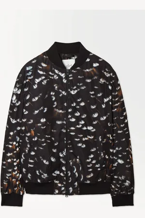 COS THE FEATHER-PRINT BOMBER JACKET
