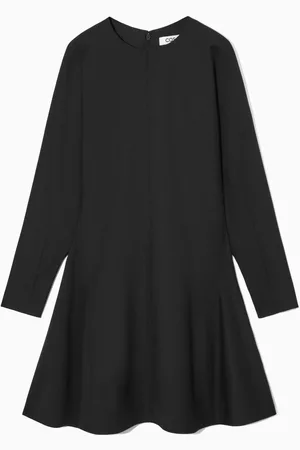COS SCULPTED WOOL-BLEND MINI DRESS