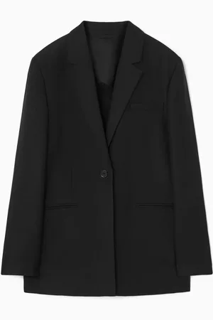 COS LONGLINE LINEN BLAZER