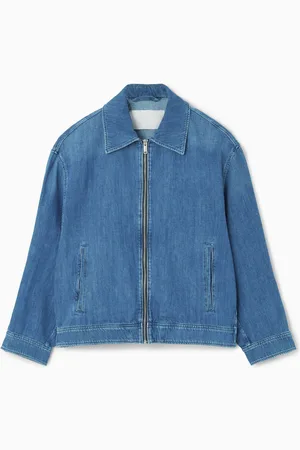 COS OVERSIZED ZIP-UP DENIM JACKET