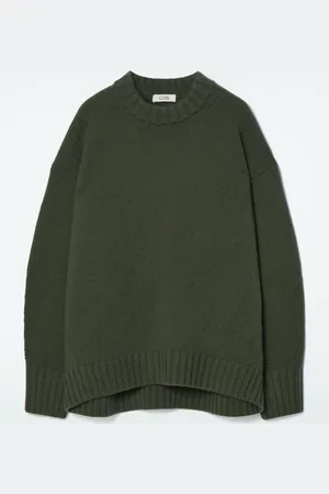 COS CHUNKY PURE CASHMERE CREW-NECK JUMPER